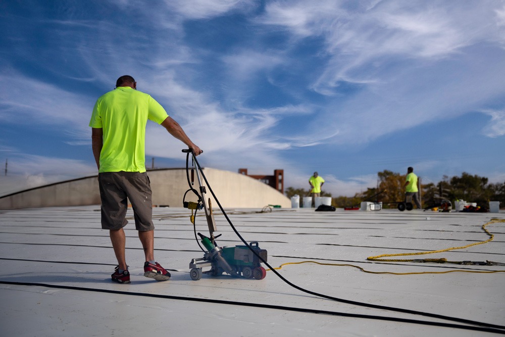Duro-Last membrane recover over a metal roof