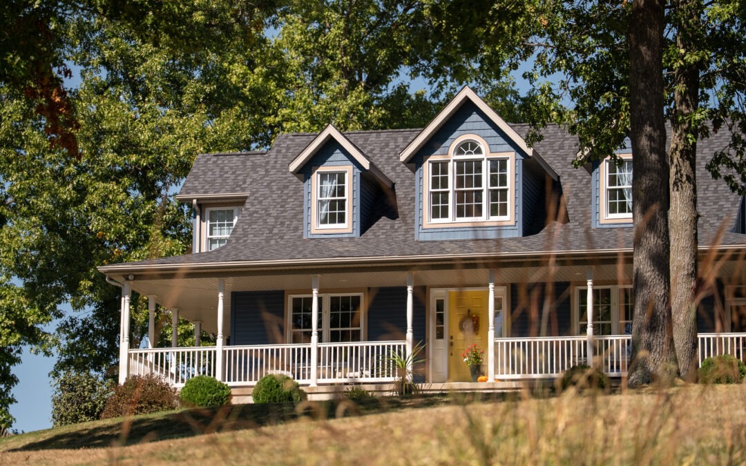 HCI residential shingle — asphalt shingle roof, cape cod style, dormer windows