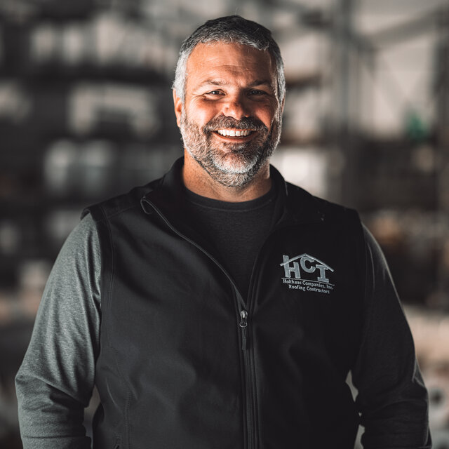 Nick Orwig, owner of HCI / Holthaus Roofing